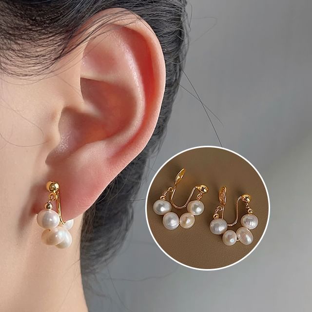 Faux Earring Clip-On Pearl