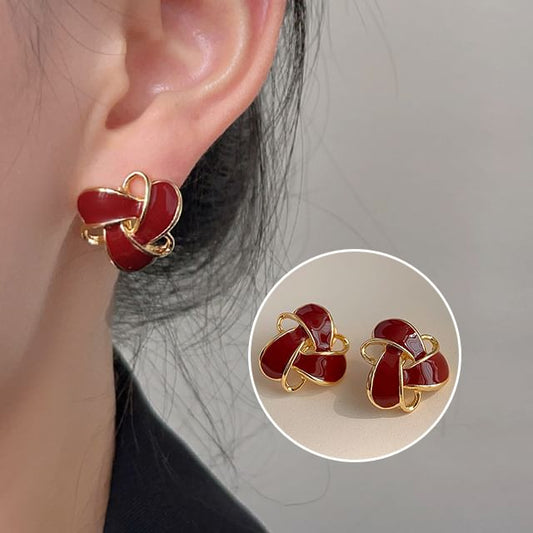 Glaze Geometric Clip-On Earring