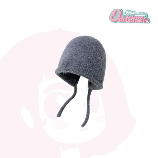 Cloche Knit Plain Hat