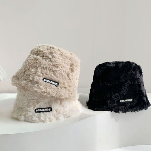 Lettering Bucket Hat Fleece