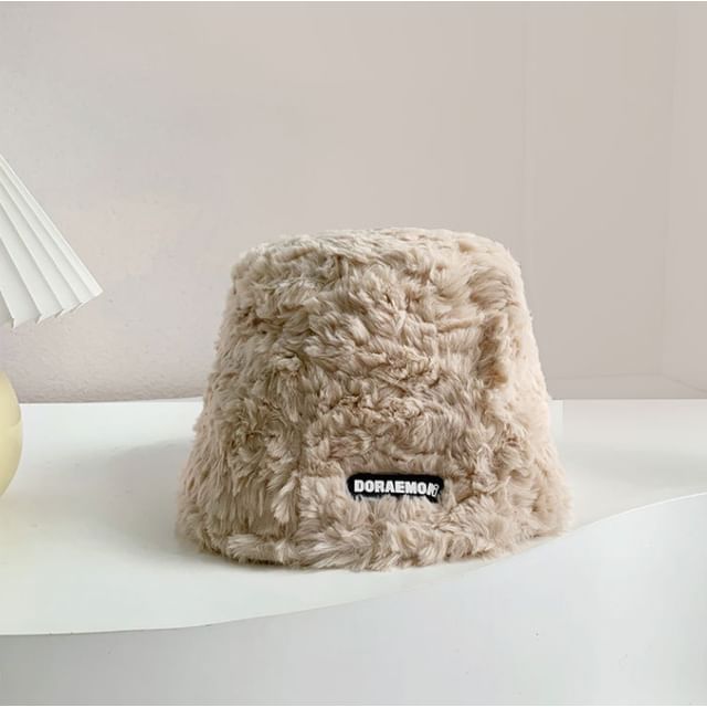 Lettering Bucket Hat Fleece