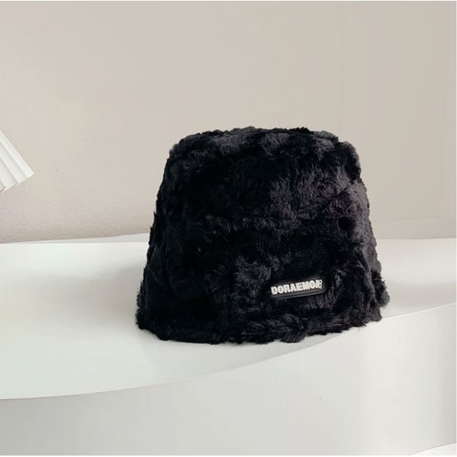 Lettering Bucket Hat Fleece