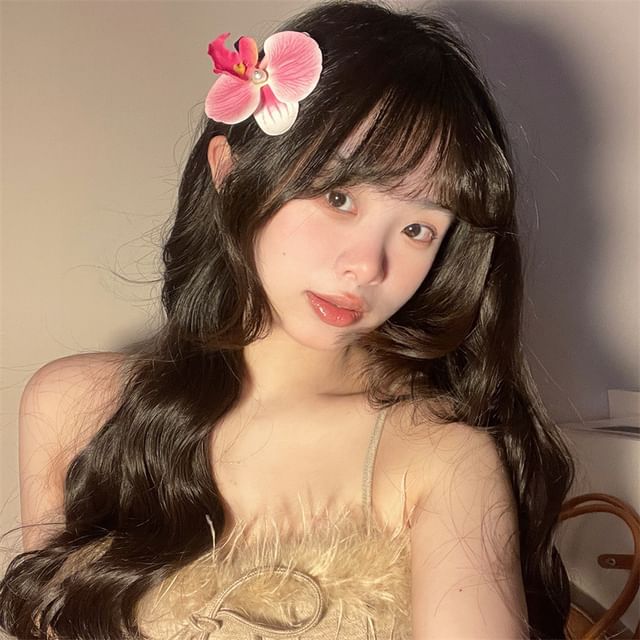 Hair Fabric Clip Floral