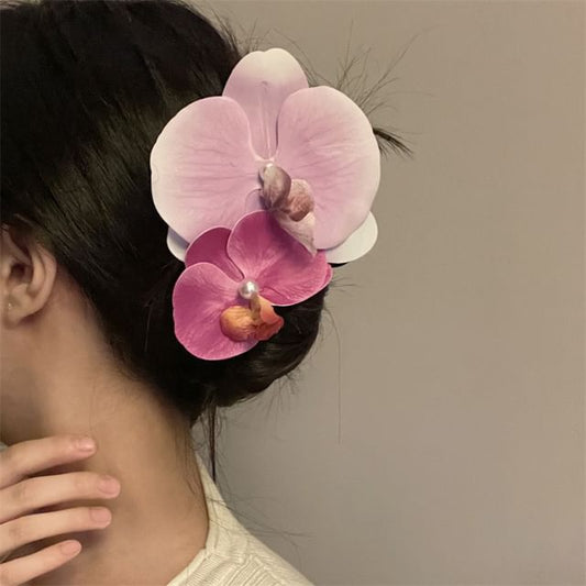 Floral Clamp Fabric Hair