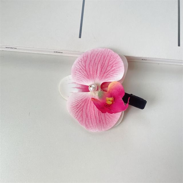 Hair Fabric Clip Floral
