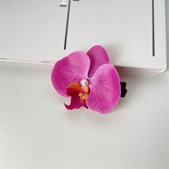 Hair Fabric Clip Floral