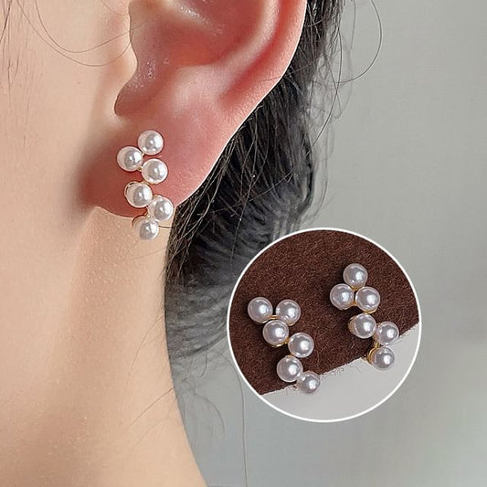 Alloy Ear Pearl Cuff Faux
