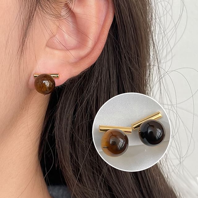 Ear Faux Cuff Alloy Gemstone Bead
