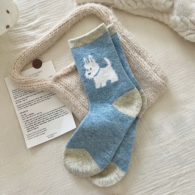 Dog Jacquard Socks / Set