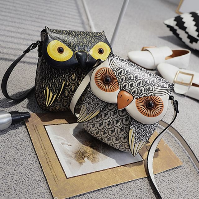 Owl Crossbody Bag Flap