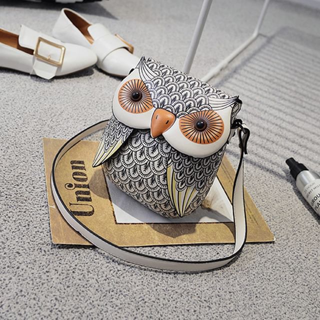 Owl Crossbody Bag Flap