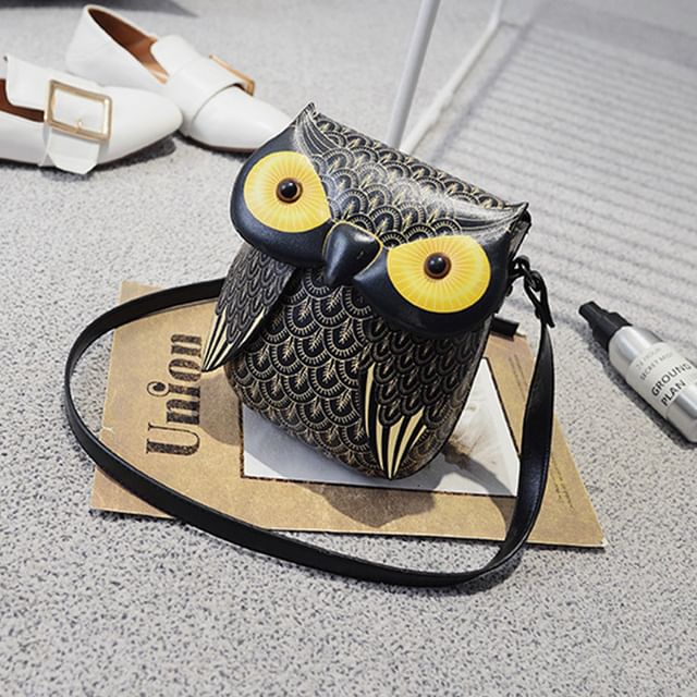 Owl Crossbody Bag Flap