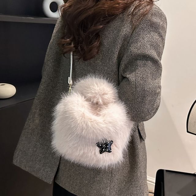Crossbody Bag Plain Fluffy