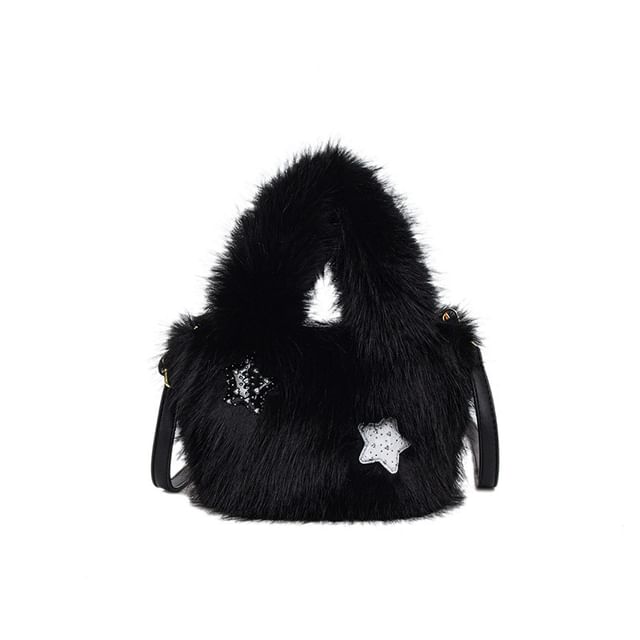 Crossbody Bag Plain Fluffy