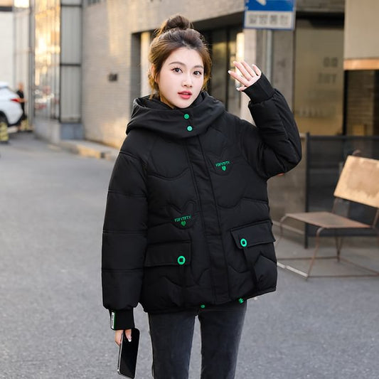 Hooded Zip-Up Padded Jacket