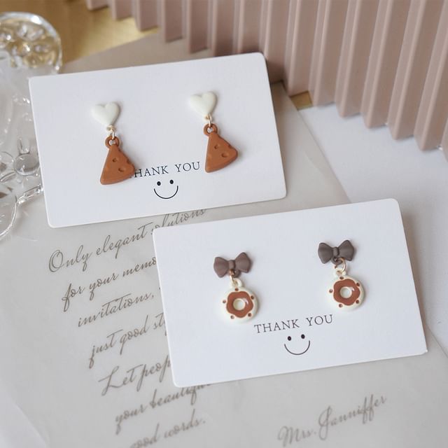 Drop Cheese Alloy / Earring Donut