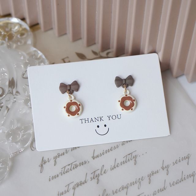 Drop Cheese Alloy / Earring Donut