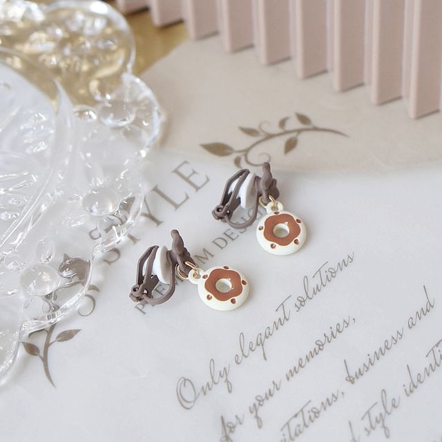 Drop Cheese Alloy / Earring Donut
