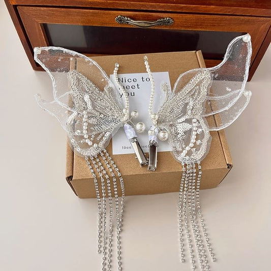 Set Mesh of Butterfly Hair Clip 2: