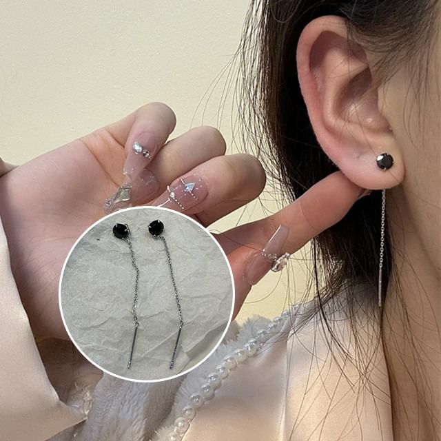 Earring Threader Alloy Rhinestone