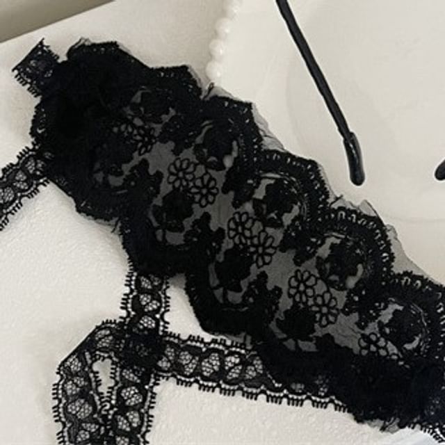 Ear Headband Eye Lace Mask / Rabbit