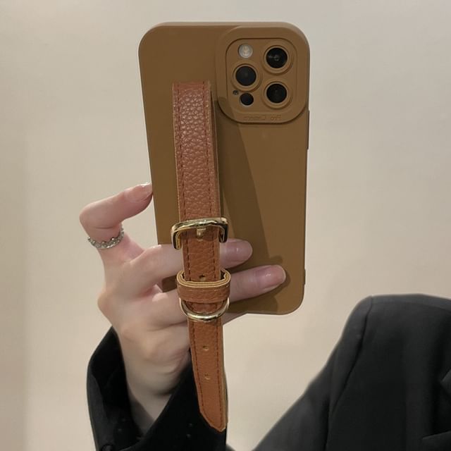 Pearl Strap Faux Case Phone