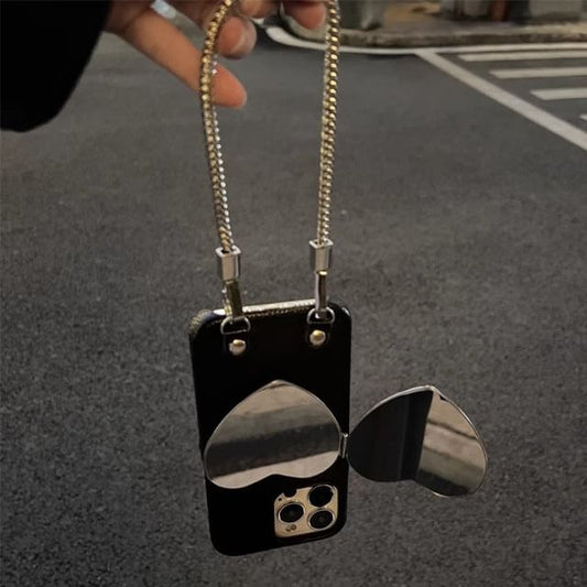Heart Case Phone Mirrored