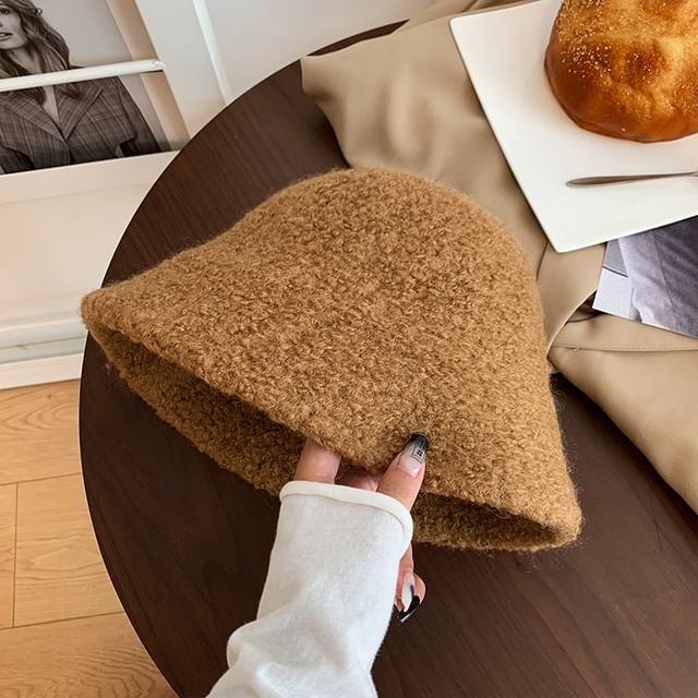 Hat Cloche Plain Wool