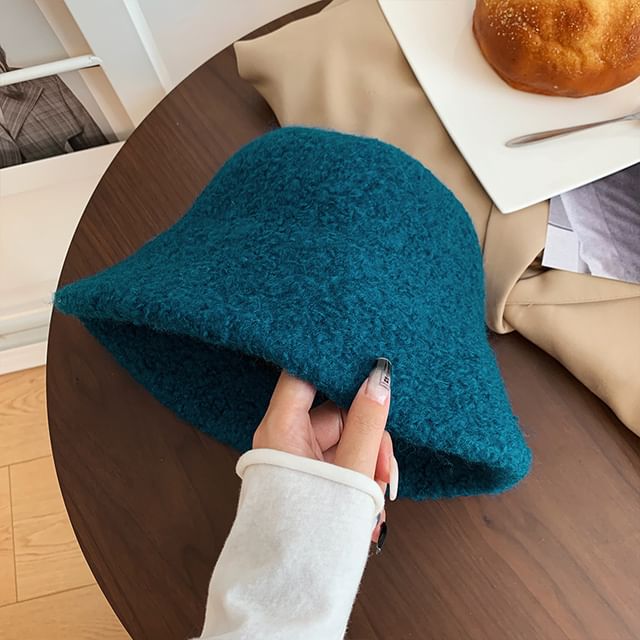 Hat Cloche Plain Wool