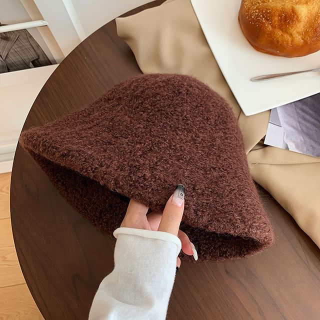 Hat Cloche Plain Wool