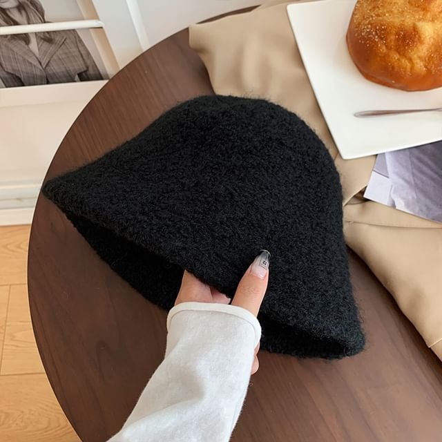 Hat Cloche Plain Wool