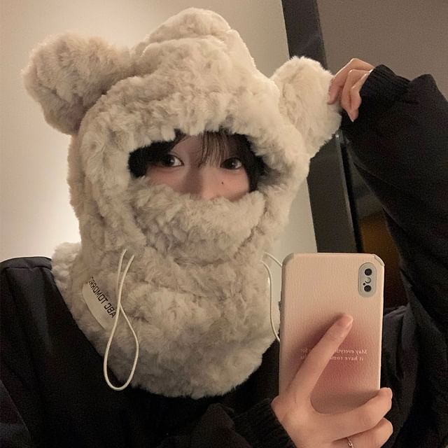 Ear Chenille Balaclava Bear