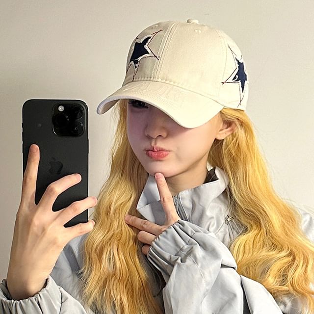 Baseball Cap Embroidered Star