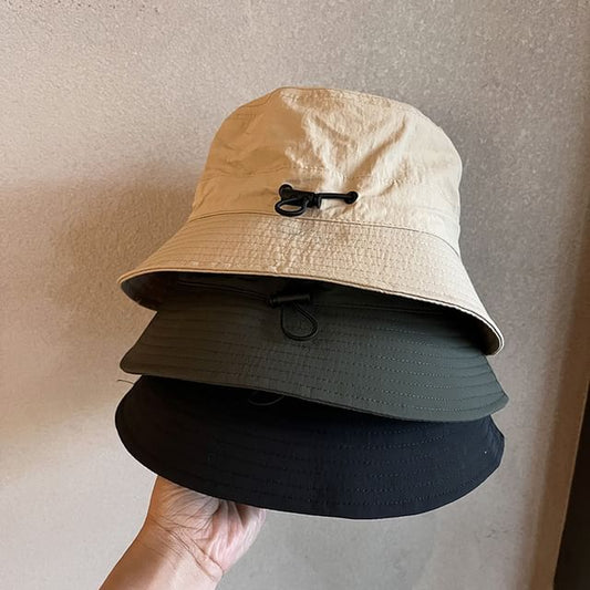 Bucket Drawstring Hat Plain