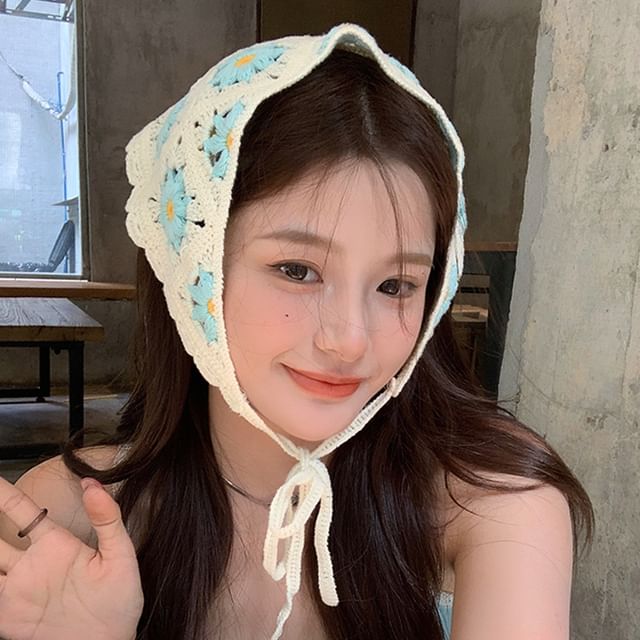 Knit Crochet Headkerchief