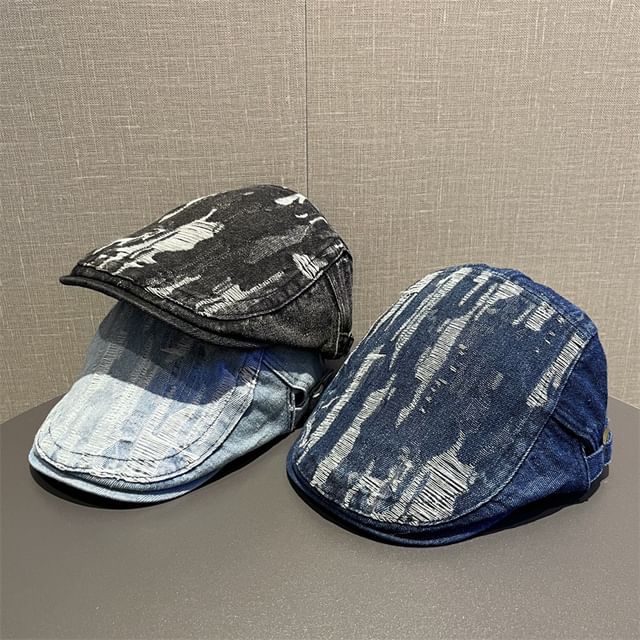 Cap Flat Distressed Washed