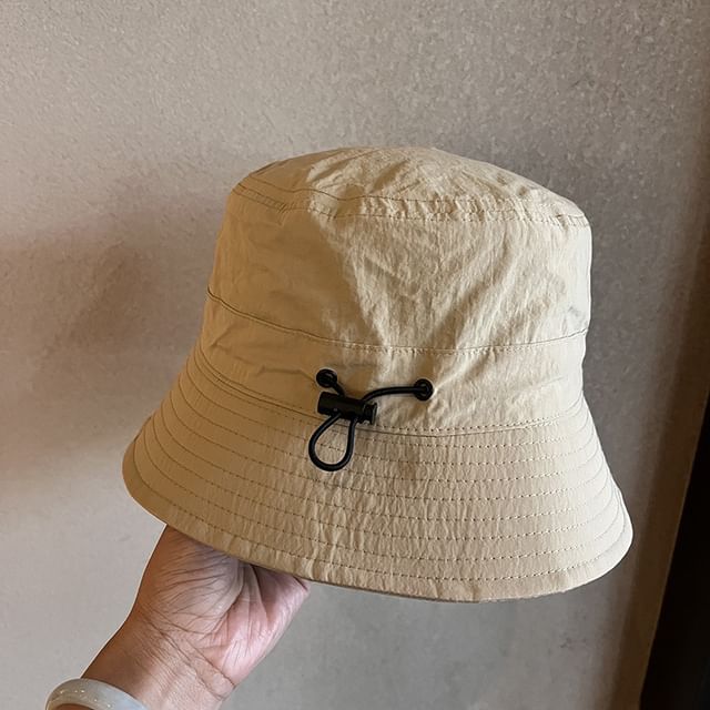 Bucket Drawstring Hat Plain