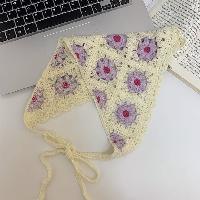 Knit Crochet Headkerchief