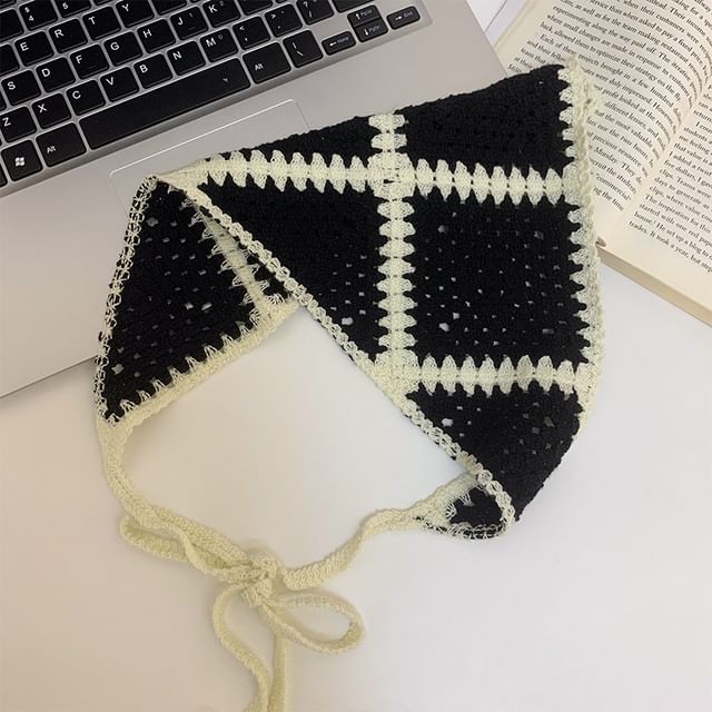 Knit Crochet Headkerchief
