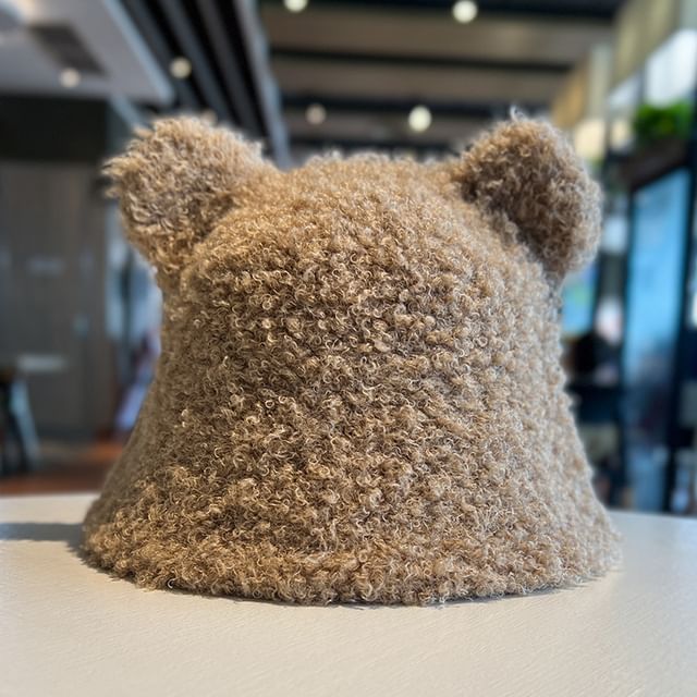 Cloche Bear Fleece Hat Ear