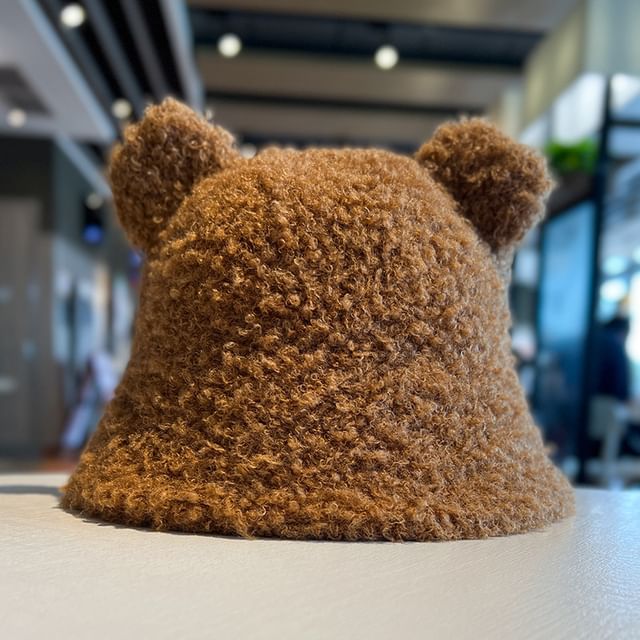 Cloche Bear Fleece Hat Ear