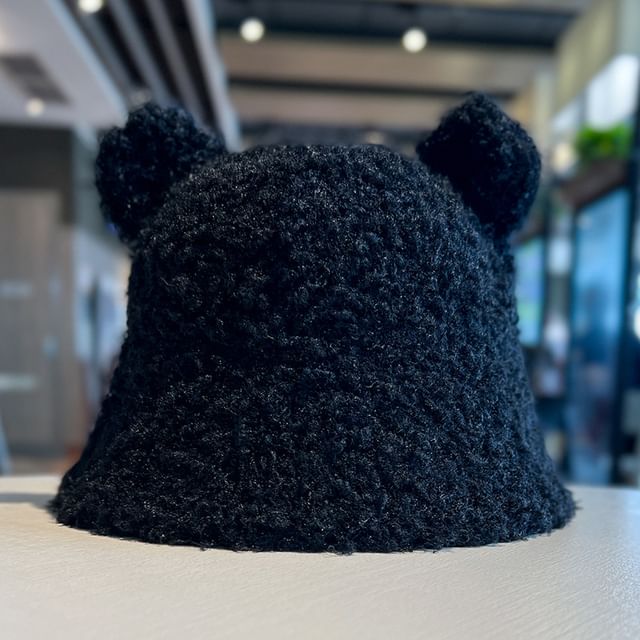 Cloche Bear Fleece Hat Ear
