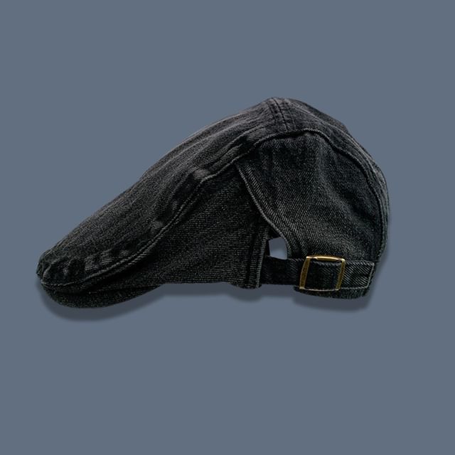 Flat Denim Cap Washed