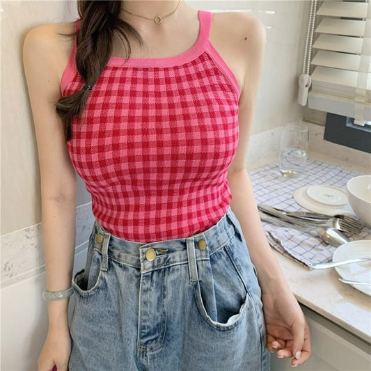 Cami Check Top