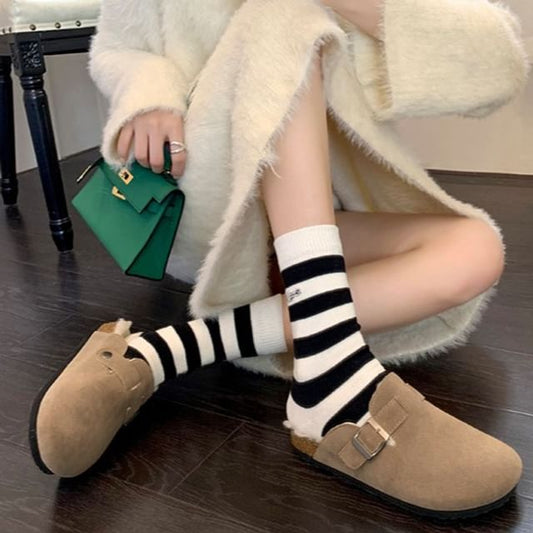 Fleece-Lined Slip-Ons