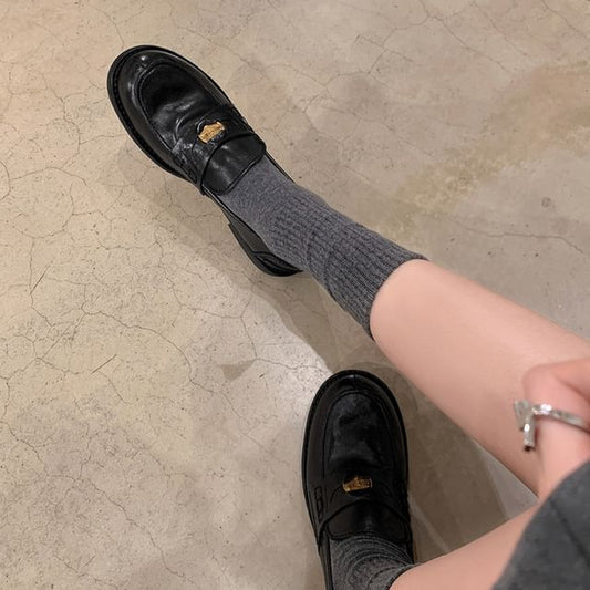 Leather Loafers Faux