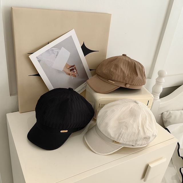 Newsboy Cap Metal Plate