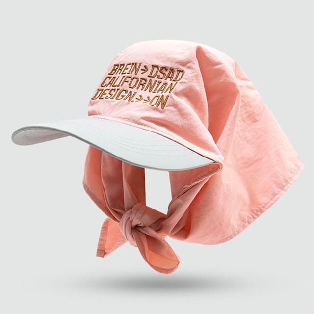 Head Scarf Embroidered Lettering with Brim