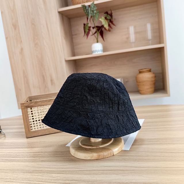 Bucket Shirred Hat Plain