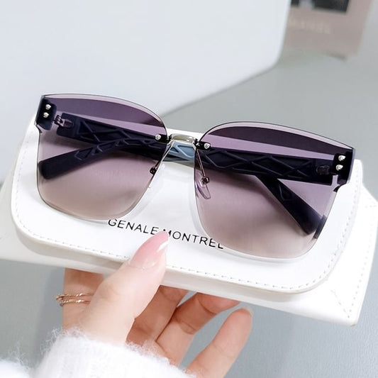 Frameless Square Sunglasses